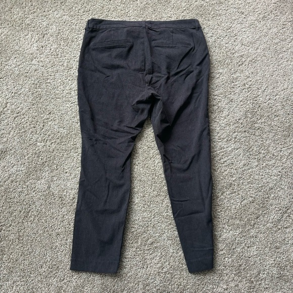 Old Navy High-Waist Pixie Skinny Ankle Pant Dark Heathered Gray 14 Office Work - Picture 9 of 11